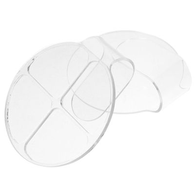 Beaupretty 2pcs Cosmetic Mixing Plates Blending Tray for Foundation Nail Art Face Design for Home Use Professional Salons