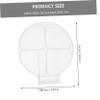 Beaupretty 2pcs Cosmetic Mixing Plates Blending Tray for Foundation Nail Art Face Design for Home Use Professional Salons view 2