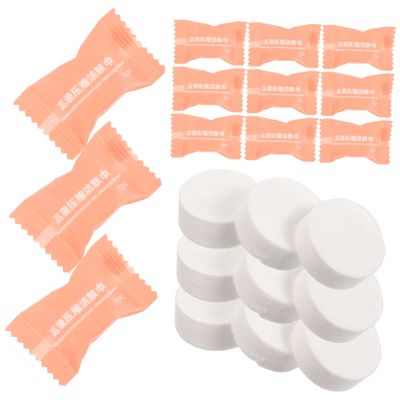 Baluue 50pcs Compressed Travel Towels Towels for Home Hotel and Outdoor Use Lightweight and Portable Wash for Camping Hiking and Daily Cleansing