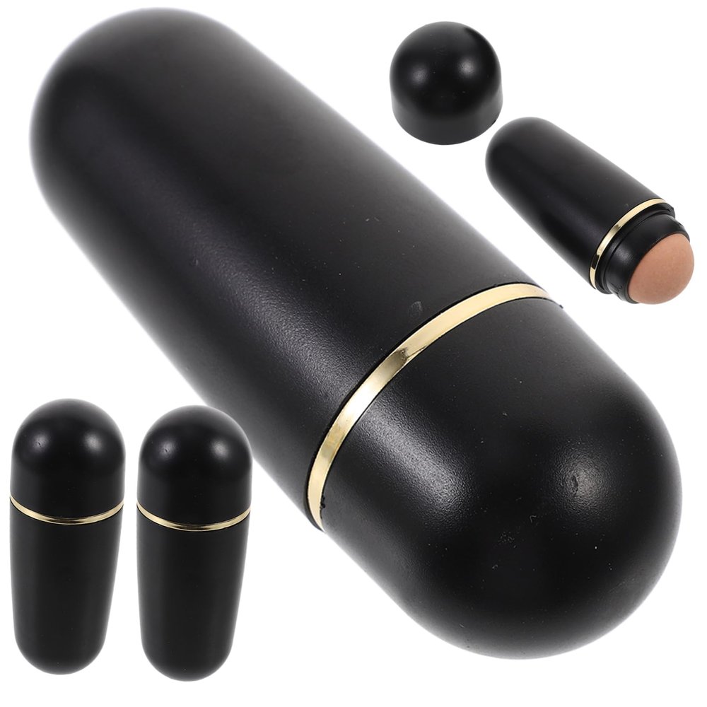 Beaupretty 4pcs Volcanic Stone Facial Oil Absorbing Balls for Oily Skin Castor Oil Roller for Face