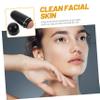 Beaupretty 4pcs Volcanic Stone Facial Oil Absorbing Balls for Oily Skin Castor Oil Roller for Face view 3