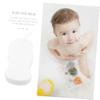 Baluue 2pcs Bath Sponges Gentle PVA Body Scrubber for Smooth Skin for Boy Girl and Adults for Daily Bathing and Exfoliation Creamy White Color view 2