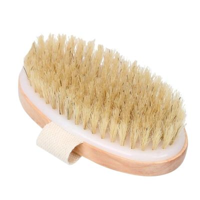 1pcs Exfoliating Wooden Body Massage Shower Brush Natural Bristle Bath Brush Soft Woman Man Care Wet Dry Body Brush