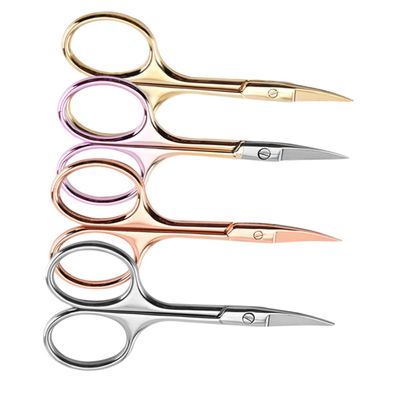 PACKOVE Colorful Stainless Steel Beard Scissors Set 4PCS Trimming Shears for Men Curved Design for Precision Grooming at Home or Barber Shop Random Color