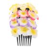 AUTSUPPL 4pcs Hawaiian Plumeria Flower Hair Combs for Women Lightweight Decorative Hairpins for Girls Brides Sturdy Easy to Use Side Barrettes for Various Occasions view 1