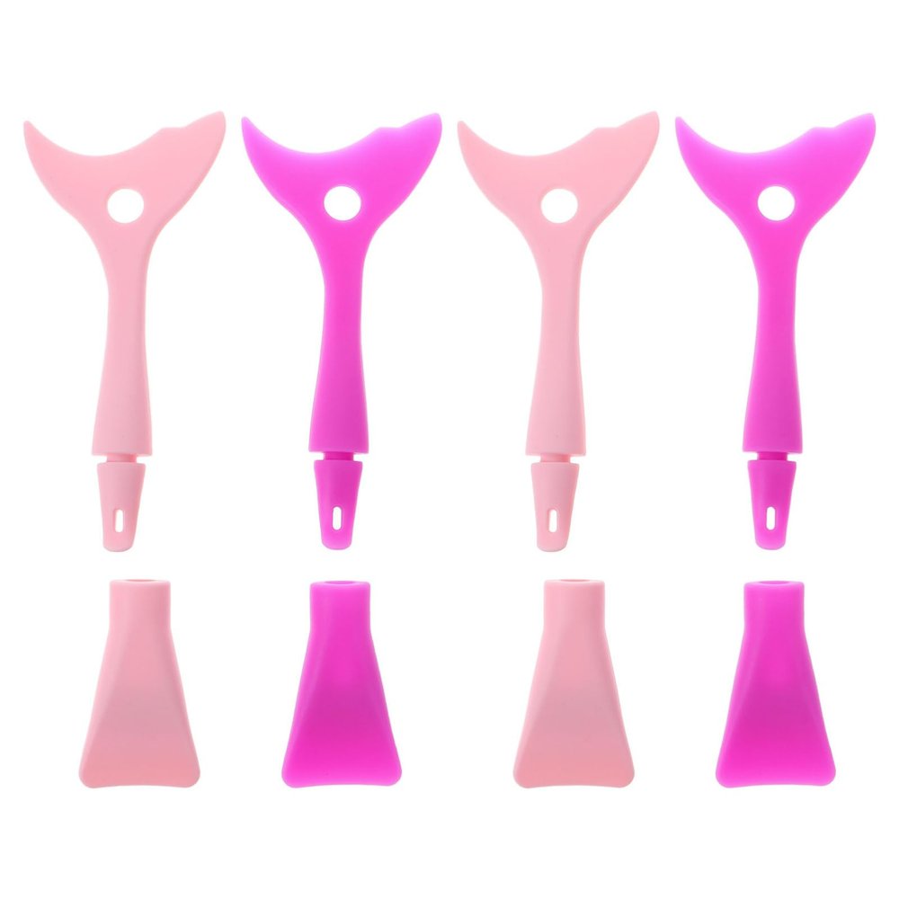 Ipetboom 4pcs Blending Brush for Makeup Eyeshadow Applicator Tool Waterline Eyeliner Eyelash Tools Eyeliner Stencils Eyebrow Stencils Eyeshadow Palette
