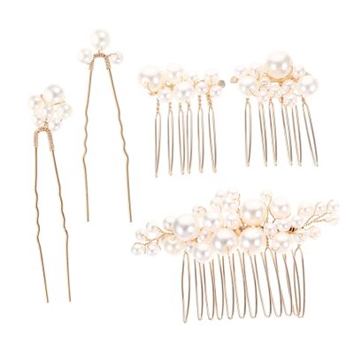 Beaupretty 1set Hair Piece for Weddings Vintage Bridal Hair Accessories Combs Elegant Headdress for Brides Teen Girls Lightweight Sturdy Design for Special Occasions