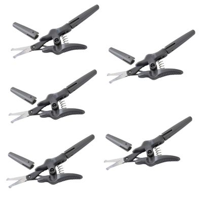 Happyyami 5pcs Nose Hair Scissors for Men Women Precision Eyebrow Beard Trimming Scissors Beauty Tool for Grooming and Personal Care