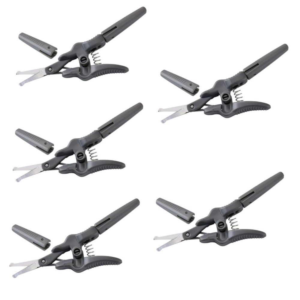 Happyyami 5pcs Nose Hair Scissors for Men Women Precision Eyebrow Beard Trimming Scissors Beauty Tool for Grooming and Personal Care