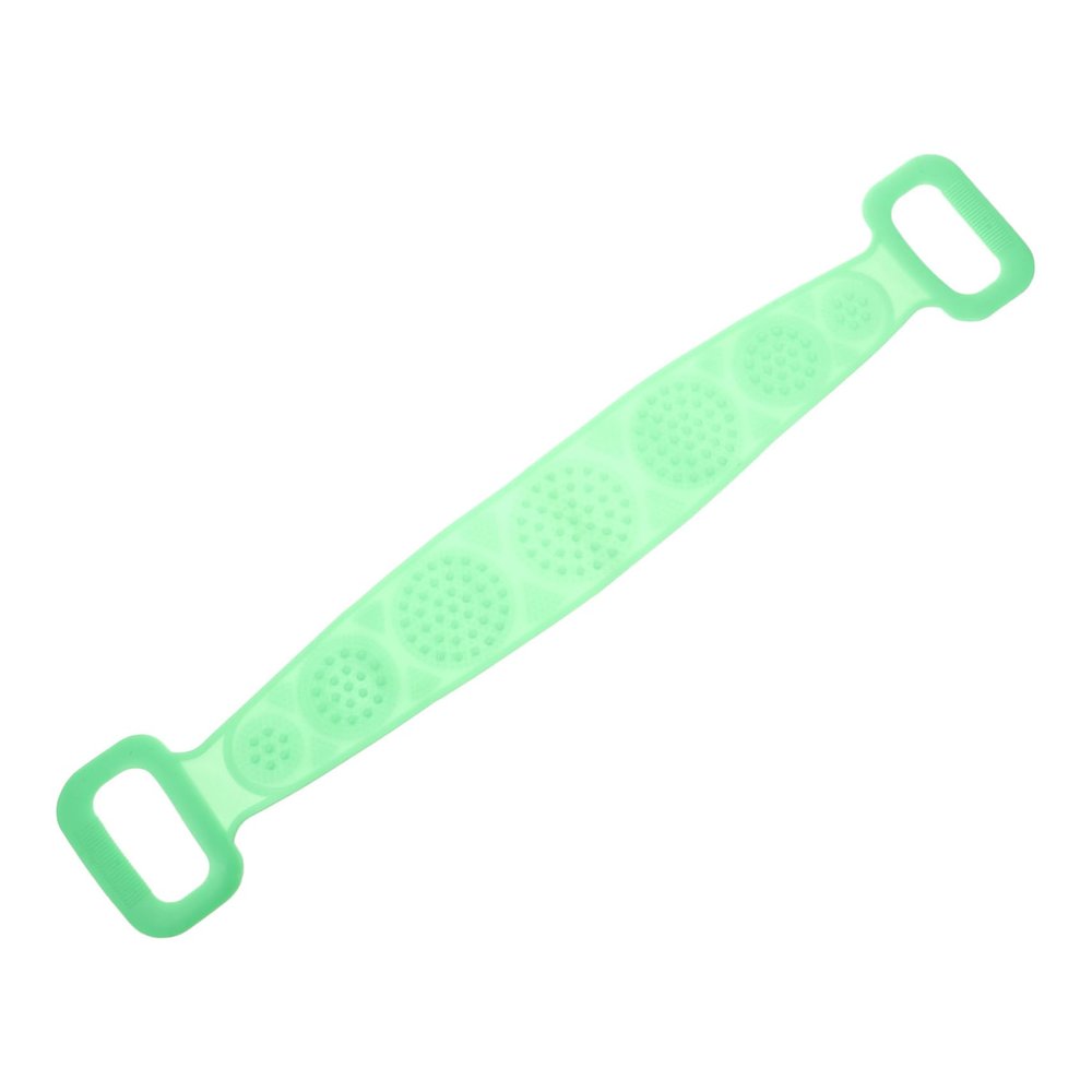 Silicone Back Scrubber Bath Towel with Handle for Shower