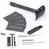 HAKIDZEL Old Style Manual Shaver Safety Razor Beard Body Hair Razor Metal Handle Double-edged Blades Brush Included for Grooming view 3