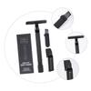 HAKIDZEL Old Style Manual Shaver Safety Razor Beard Body Hair Razor Metal Handle Double-edged Blades Brush Included for Grooming view 4