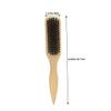 CTIRCHIU 2pcs Gentle Boar Bristle Beard Brush for Men Soft Grooming Brush for Home and Travel Lightweight Portable and Skin-friendly Beard Care Tool view 2