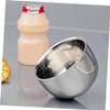 PACKOVE Stainless Steel Shaving Bowl for Men Bubbling Cup for Shaving Soap Design for Home Barber Shop and Salon Use Convenient for Easy Storage view 4