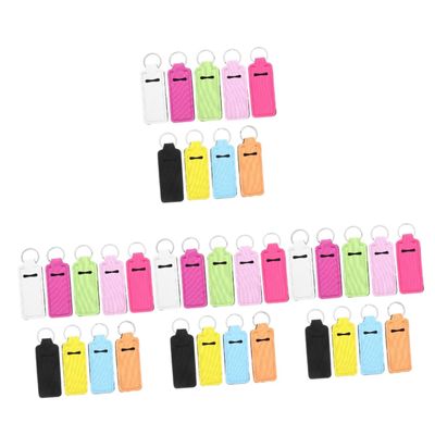 Baluue 36pcs Lipstick Protective Keychains Lipstick Holders for Storage for Makeup Lovers Convenient Key Ring Attachments for Home Go