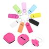 Baluue 36pcs Lipstick Protective Keychains Lipstick Holders for Storage for Makeup Lovers Convenient Key Ring Attachments for Home Go view 2