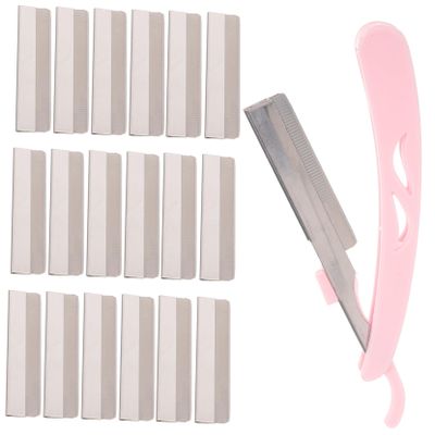 PACKOVE 101pcs Eyebrow Trimmer and Hair Removal Tools Set Safe Makeup Shaver for Beginners Portable Grooming Kit for Eyebrow Shaping and Facial Hair Removal