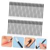 COMPUKAS 50pcs Disposable Eyebrow Brush and Lash Brush Makeup Tools for Eyelash Extensions Easy to Use Travel Beauty Kit Black view 3