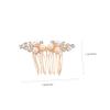 AUTSUPPL 4pcs Crystal Wedding Hair Combs for Brides Elegant Side Hair Accessories for Bridal Hairstyles and Special Occasions view 2