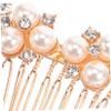 AUTSUPPL 4pcs Crystal Wedding Hair Combs for Brides Elegant Side Hair Accessories for Bridal Hairstyles and Special Occasions view 4