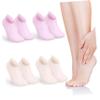 Beaupretty 4pairs Pink Silicone Socks Fuzzy Socks for Women Ankle High Moisturizing Gel for Foot Care view 1
