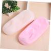 Beaupretty 4pairs Pink Silicone Socks Fuzzy Socks for Women Ankle High Moisturizing Gel for Foot Care view 4