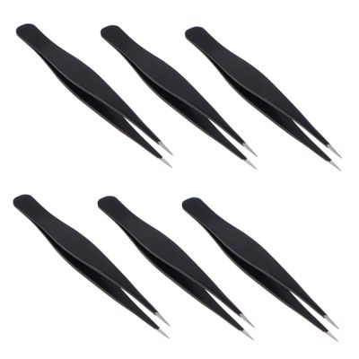 TOGEVAL 18pcs Stainless Steel Makeup Tweezers for Eyelash and Eyebrow Grooming Lightweight Beauty Tool for Easy False Lash Application and Removal