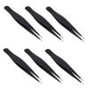 TOGEVAL 18pcs Stainless Steel Makeup Tweezers for Eyelash and Eyebrow Grooming Lightweight Beauty Tool for Easy False Lash Application and Removal view 1