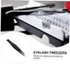 TOGEVAL 18pcs Stainless Steel Makeup Tweezers for Eyelash and Eyebrow Grooming Lightweight Beauty Tool for Easy False Lash Application and Removal view 4