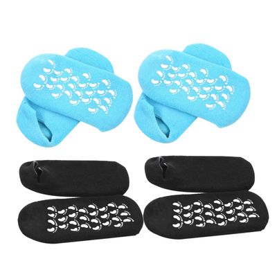PACKOVE 2pairs Moisturizing Foot Care Socks for Women and Spandex Blend Breathable Socks for All Seasons Black for Flats Heels