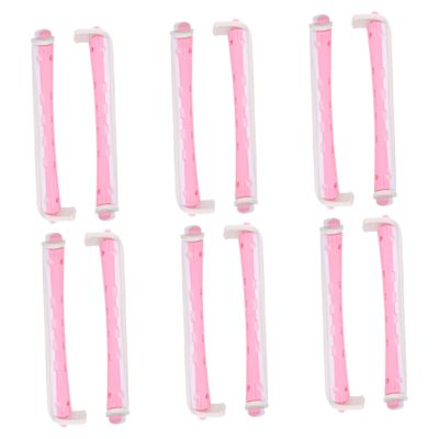 ASAKKURA 12pcs Curling Perm Rods for Women Portable Hair Rollers for Heatless Curls Easy Use Styling Kit for Salon and Home Use for Hair Compact and Lightweight Design