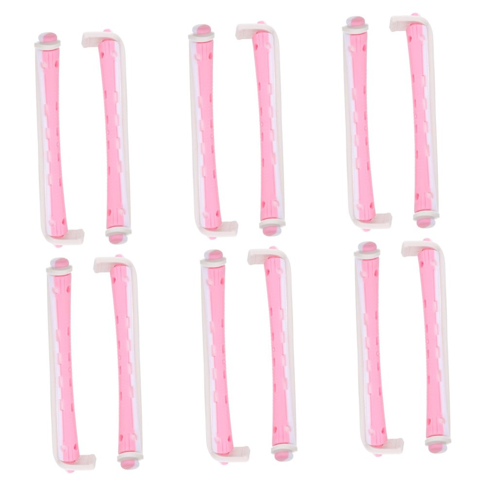 ASAKKURA 12pcs Curling Perm Rods for Women Portable Hair Rollers for Heatless Curls Easy Use Styling Kit for Salon and Home Use for Hair Compact and Lightweight Design