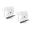 PartyKindom 8pcs Beard Scissors Set Stainless Scissors Nose Hair Trimmer Small Comb and White Leather Case for Men Grooming and Facial Hair Care view 1