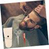 PartyKindom Stainless Steel Beard Scissors Set 2 Piece Grooming Kit with Beard Comb for Men Precision Trimming Tools for Facial Hair Care view 3