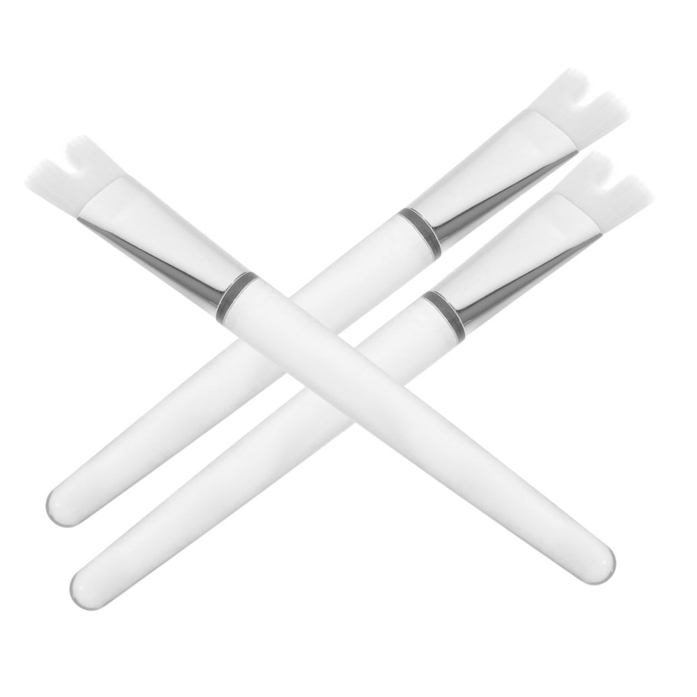 ASAKKURA 3pcs Shaped Nose Contour Brush for Makeup Beginners Portable Nose Highlighting Tool for Blending and Shading Comfortable Grip for Makeup