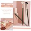 Happyyami 4pcs Nose Contour Brush Angled Brush for Makeup Eye Shadow Blending Highlighter No Shedding Synthetic Hair Soft view 2