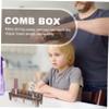 TOGEVAL 1pc Hair Clipper Comb Organizer Comb Holder Plastic Storage Box Brush Organizer for Vanity view 3