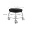 BATHVEVE Stylist Chairs for Salon Low Rolling Stool Pedicure Foot Chair Medical Height Wobble view 3
