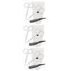 PartyKindom 12 Pcs Stainless Steel Barber Scissors Set Small Facial Hair Trimmer Nose Hair Trimmer Mini for Beard Mustache Cutting Kit Includes Pointed Round Scissors Leather Case Small Comb view 1