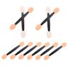 VICASKY 100pcs Dual-sided Eyeshadow Brush Latex Sponge Makeup Applicator Makeup Brushes Eyeshadow Sticks view 1