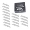 Happyyami 100pcs Single Face for Barbershop Home Use Smooth Shaving Grooming Old Folding Cutter Blades Easy to Operate view 1