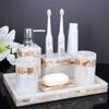 DUYHBAWRS Resin Toilet Mouth Cup Kit Bathroom Electric Toothbrush Set Bathroom Set view 1