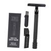 Happyyami Men Razor Mustache Trimmer Manual Hair Shaver Safety Razor Combs Double-edged Blade Beard Shaver Metal Travel view 1