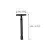 Happyyami Men Razor Mustache Trimmer Manual Hair Shaver Safety Razor Combs Double-edged Blade Beard Shaver Metal Travel view 2