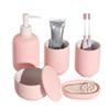 DUYHBAWRS Five-Piece Bathroom Toothbrush Mouthwash Cup Gift Wash Set Decoration Storage Bathroom view 1