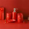 DUYHBAWRS Marriage Newly Married Housewarming Gift Ceramic Bathroom Five-Piece Wash Set Bathroom Supplies view 1