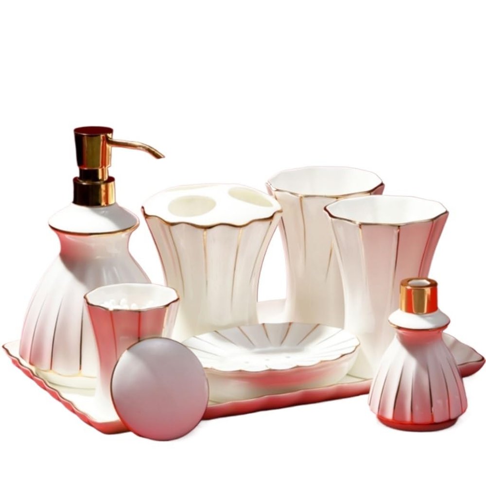 DUYHBAWRS Bathroom Supplies Brushing Teeth Toothbrush Mouthwash Cup Toothware Toilet Bathroom Wash Set