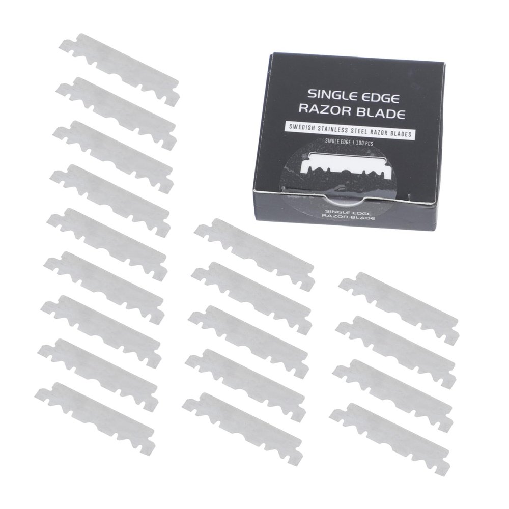 Happyyami 300pcs Single Face for Smooth Shaving Barbershop Cutter for Home and Salon Use Lightweight and Convenient Shaving