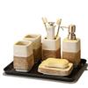 DUYHBAWRS Toiletry Set Vanity Tray Set Bathroom Toiletry Set Ceramic Toiletry Set view 1