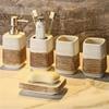 DUYHBAWRS Toiletry Set Vanity Tray Set Bathroom Toiletry Set Ceramic Toiletry Set view 2